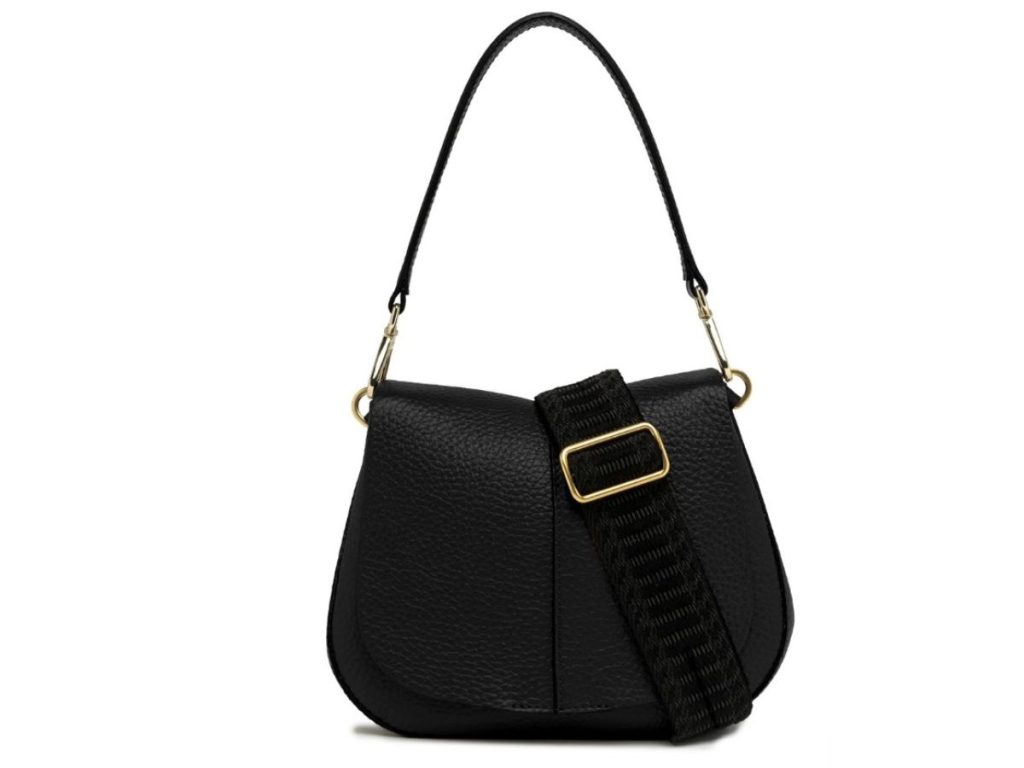 Gianni Chiarini - HELENA ROUND Leðurtaska 28x16cm Nero
