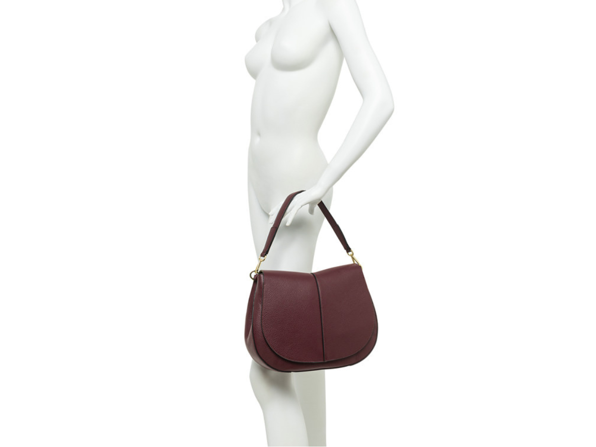 Gianni Chiarini - HELENA ROUND Leðurtaska 28x16cm Nero - Image 4