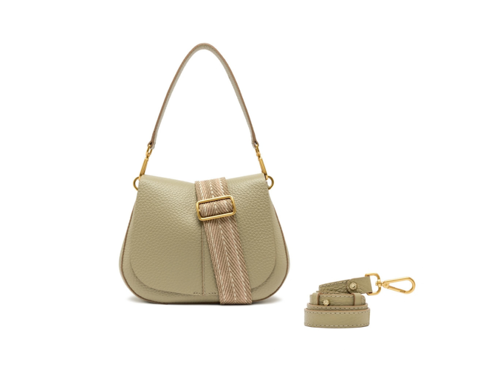 Gianni Chiarini - HELENA ROUND Leðurtaska 28x16cm Willow