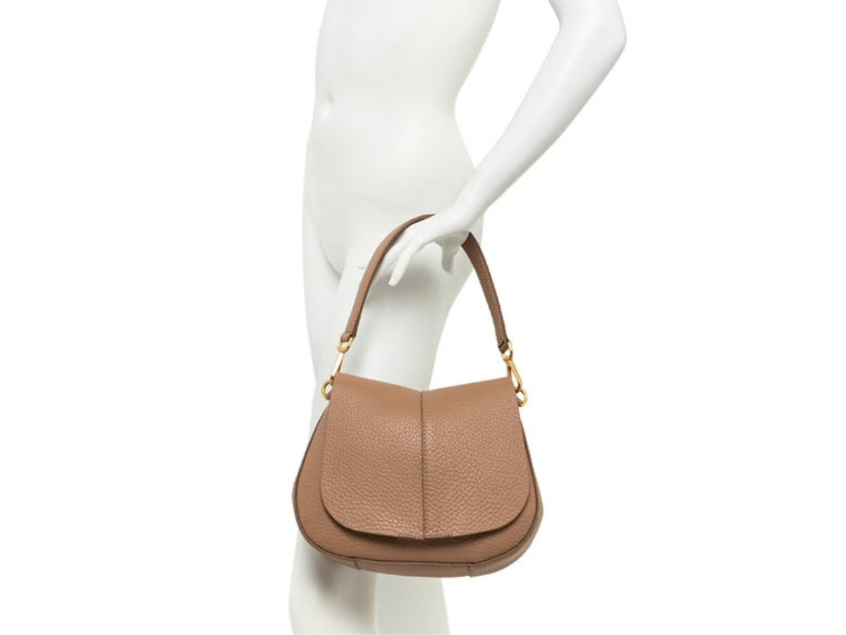 Gianni Chiarini - HELENA ROUND Leðurtaska 28x16cm Clay/Cognac - Image 4