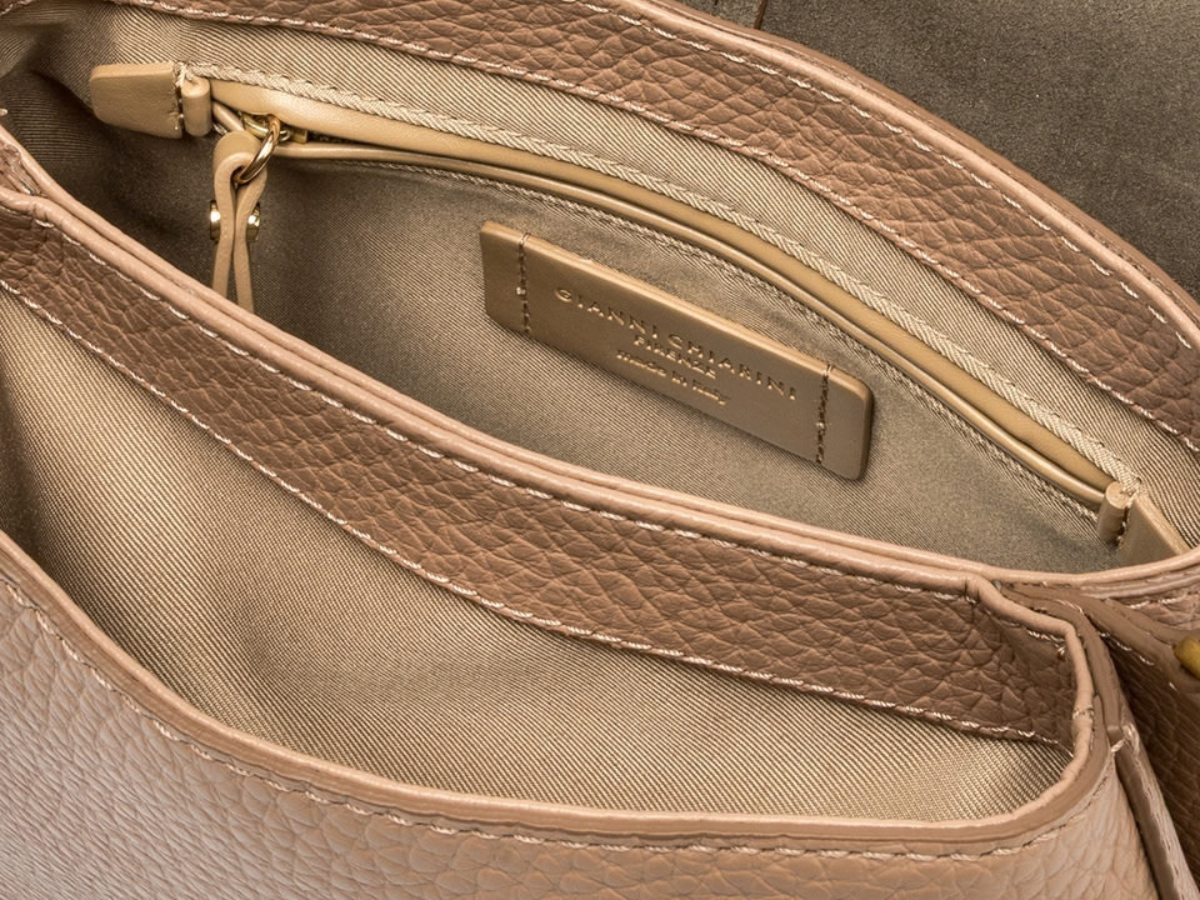 Gianni Chiarini - HELENA ROUND Leðurtaska 28x16cm Clay/Cognac - Image 6