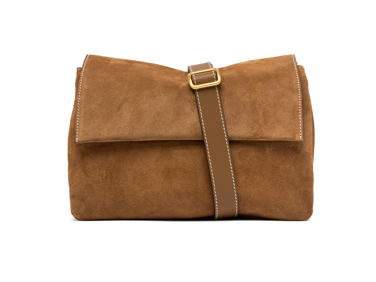 Gianni Chiarini - THREE Taska Rúskinn NÝ Caramel