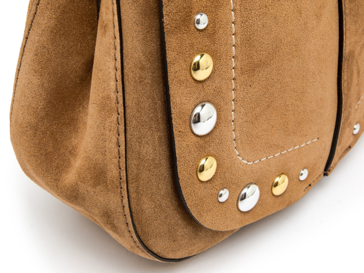 Gianni Chiarini - HELENA ROUND Taska Rúskinn Stór Caramel - Image 2