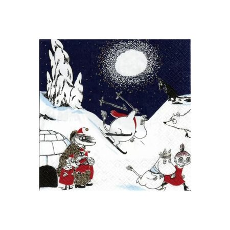 Moomin Servíettur Litlar Talvimaa Dark Blue