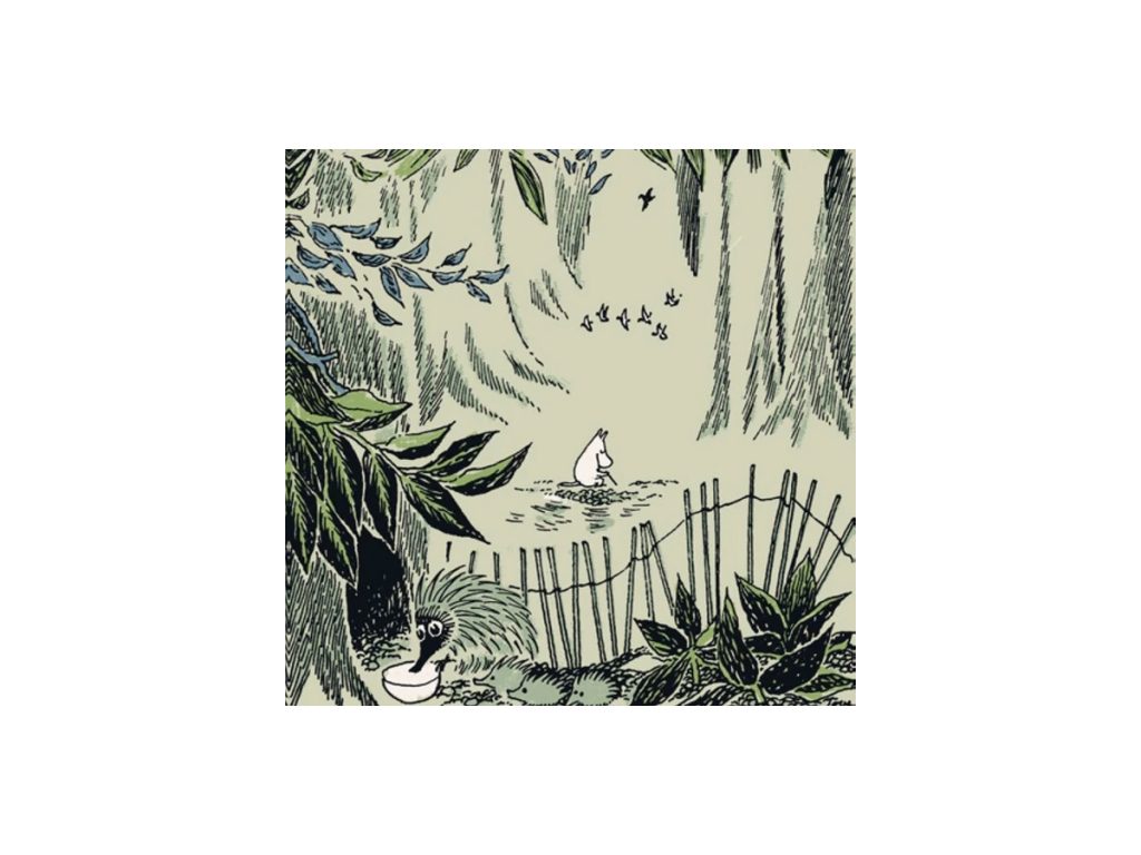 Moomin Servíettur Litlar Kaipaus Green