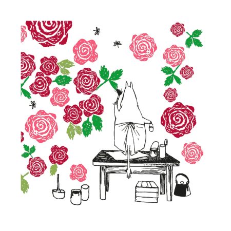 Moomin Servíettur Stórar Ruusumuumi Pink