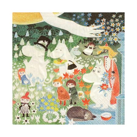 Moomin Servíettur Stórar Muumit Niityllä