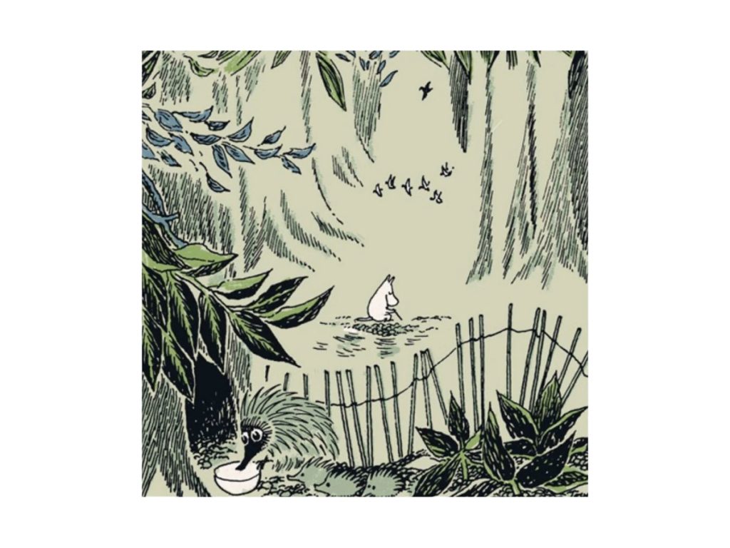 Moomin Servíettur Stórar Kaipaus Green