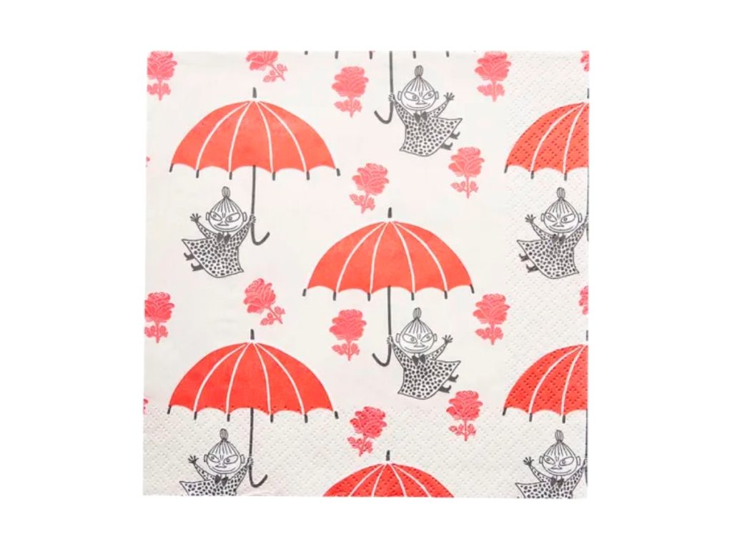 Moomin Servíettur Stórar Little My Red