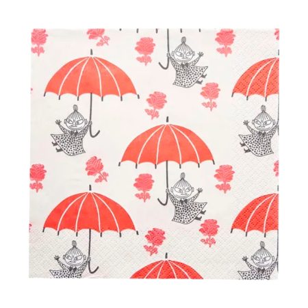 Moomin Servíettur Stórar Little My Red