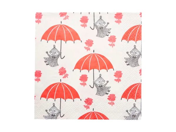Moomin Servíettur Stórar Little My Red