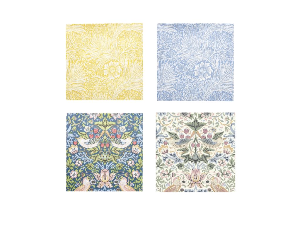 Havi - Servíettur Litlar William Morris Yellow & Blue