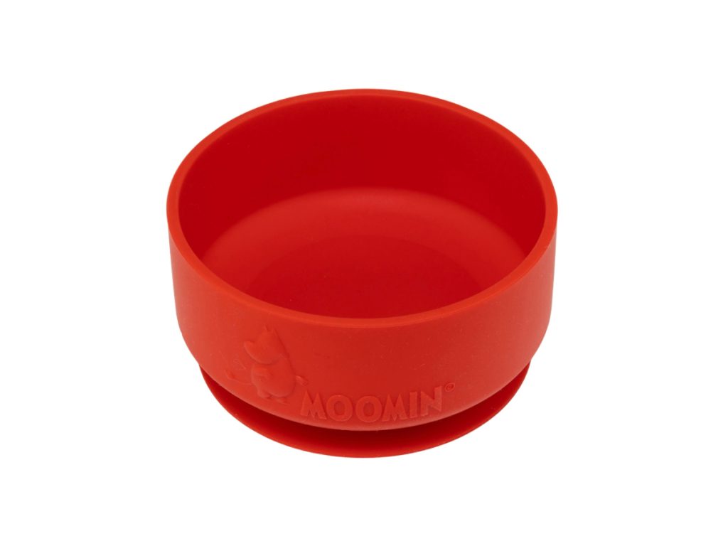 Moomin - Barnaskál Sílikon Berry Red