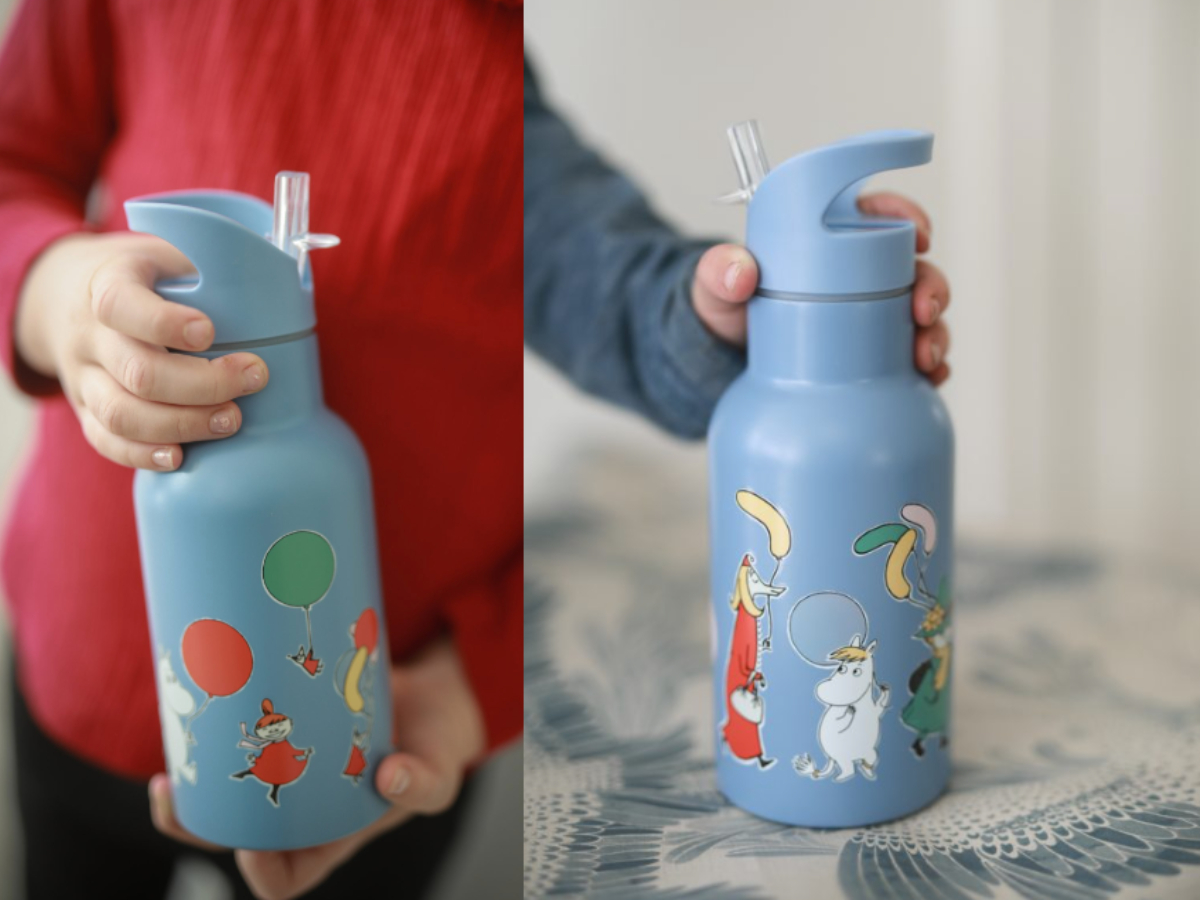 Rättstart - Moomin Vatnsflaska Stál Blá - Image 2