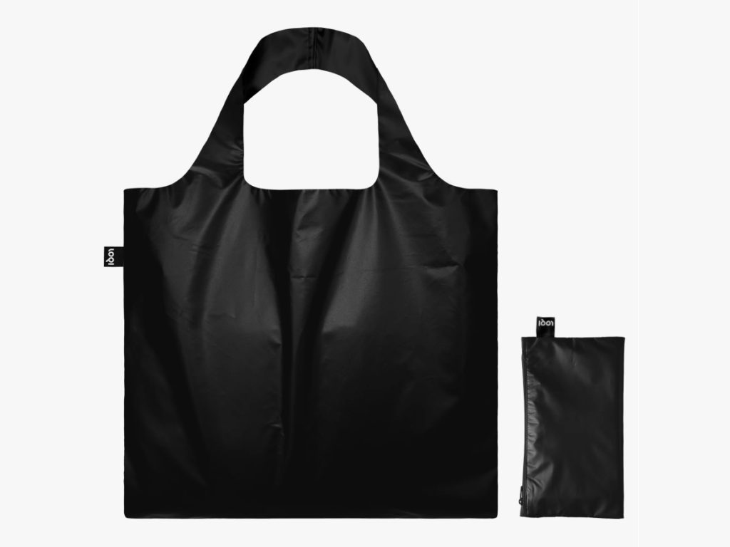 Loqi - Fjölnota Poki Metallic Black