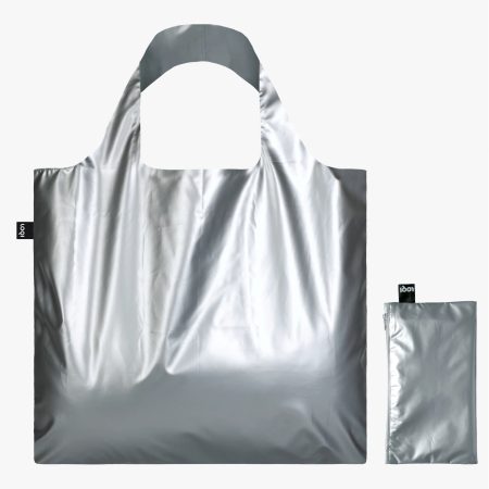 Loqi - Fjölnota Poki Metallic Silver