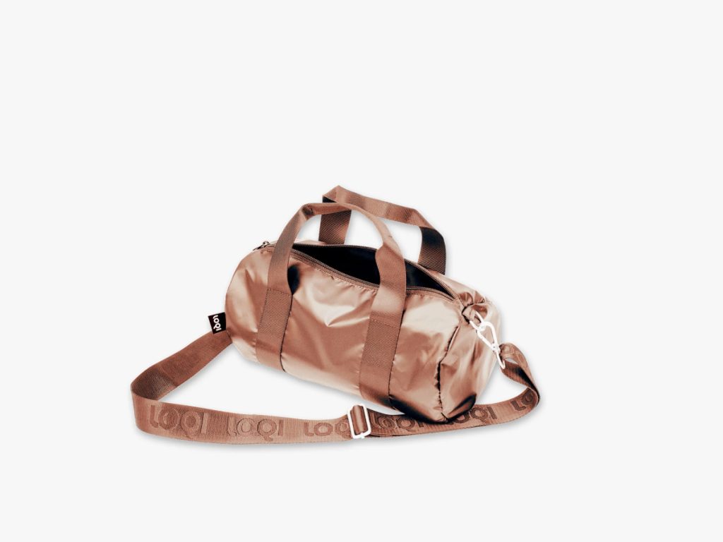 Loqi - Weekender Taska Lítil Metallic Rose Gold