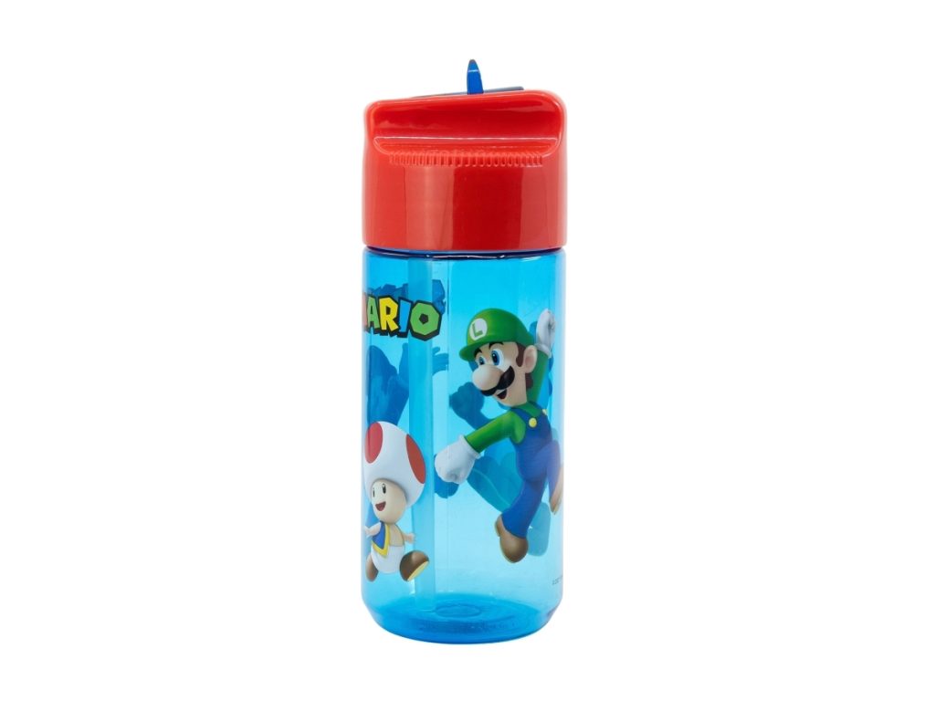 Super Mario - Vatnsbrúsi m/Röri 430ml