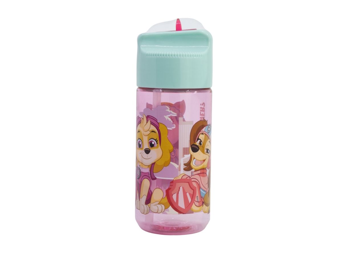 Hvolpasveit - Vatnsbrúsi m/Röri 430ml Pink