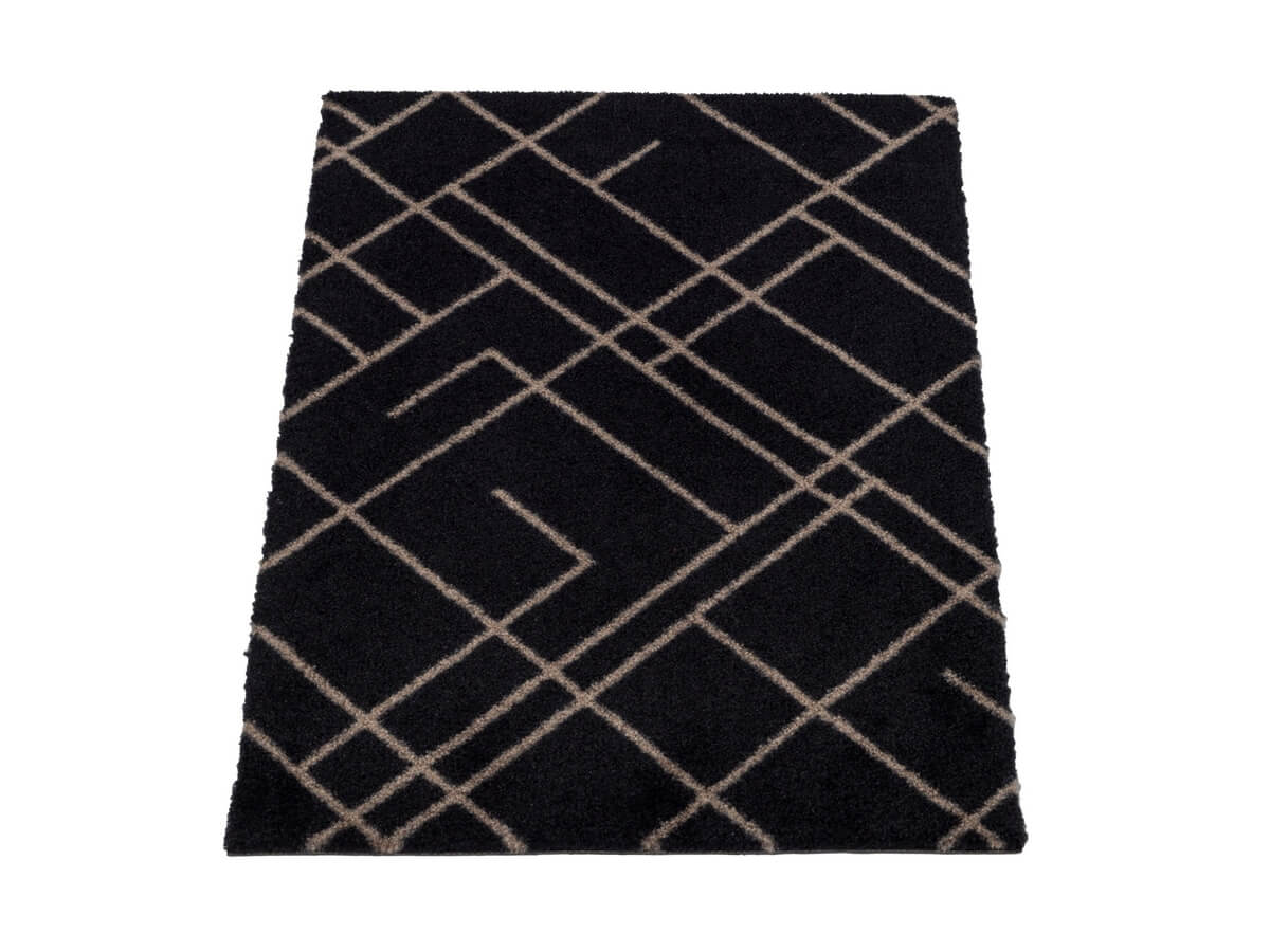 Tica - Dyramotta Lines 130x90cm Sand/Black