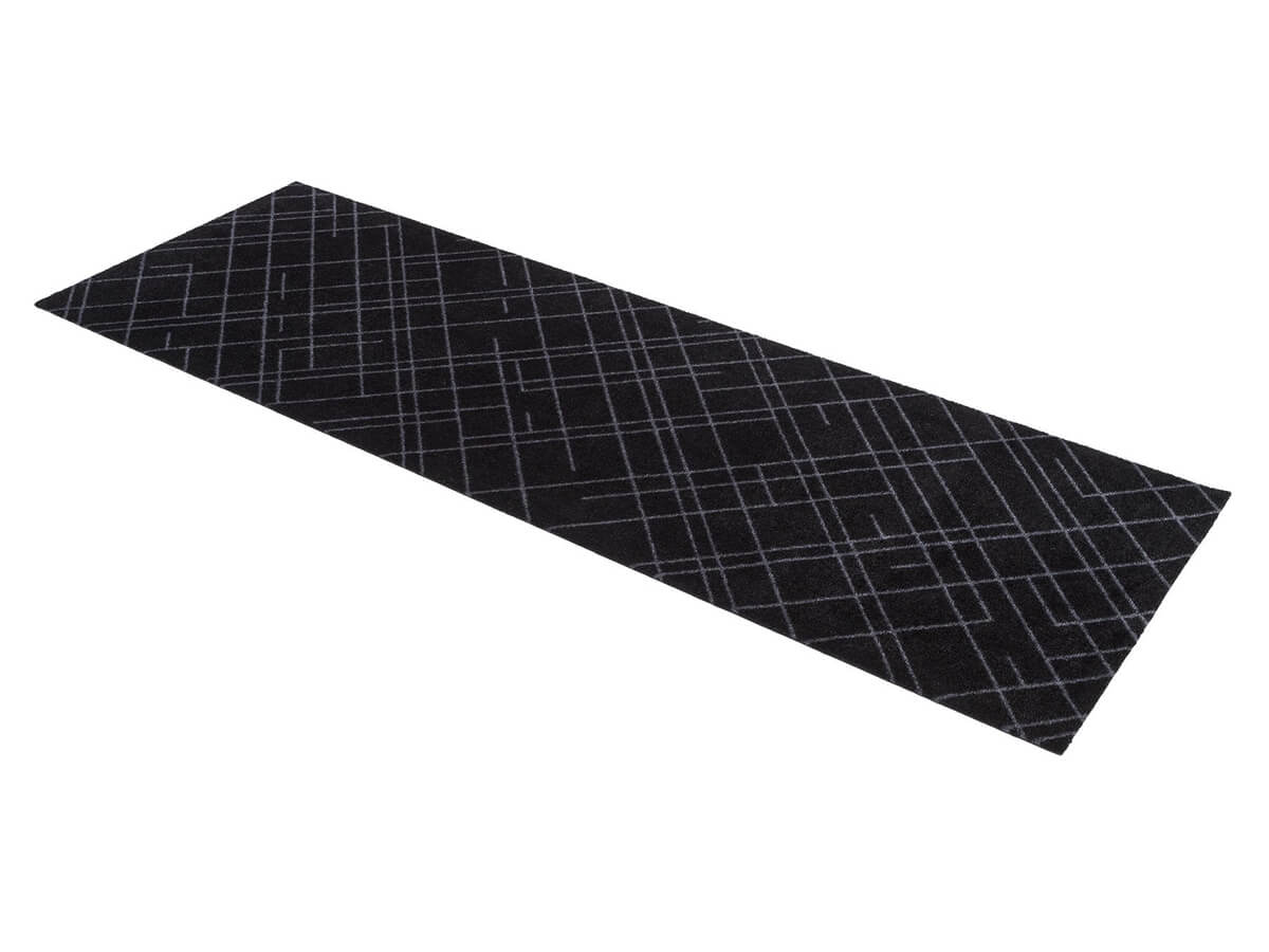 Tica - Dyramotta Lines 200x90cm Black/Grey
