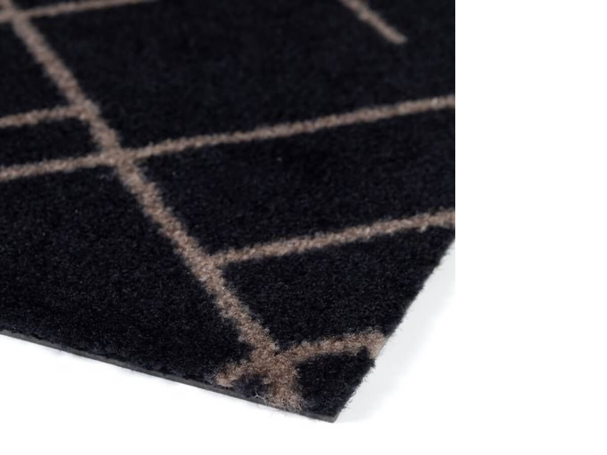 Tica - Dyramotta Lines 200x90cm Black/Sand - Image 3