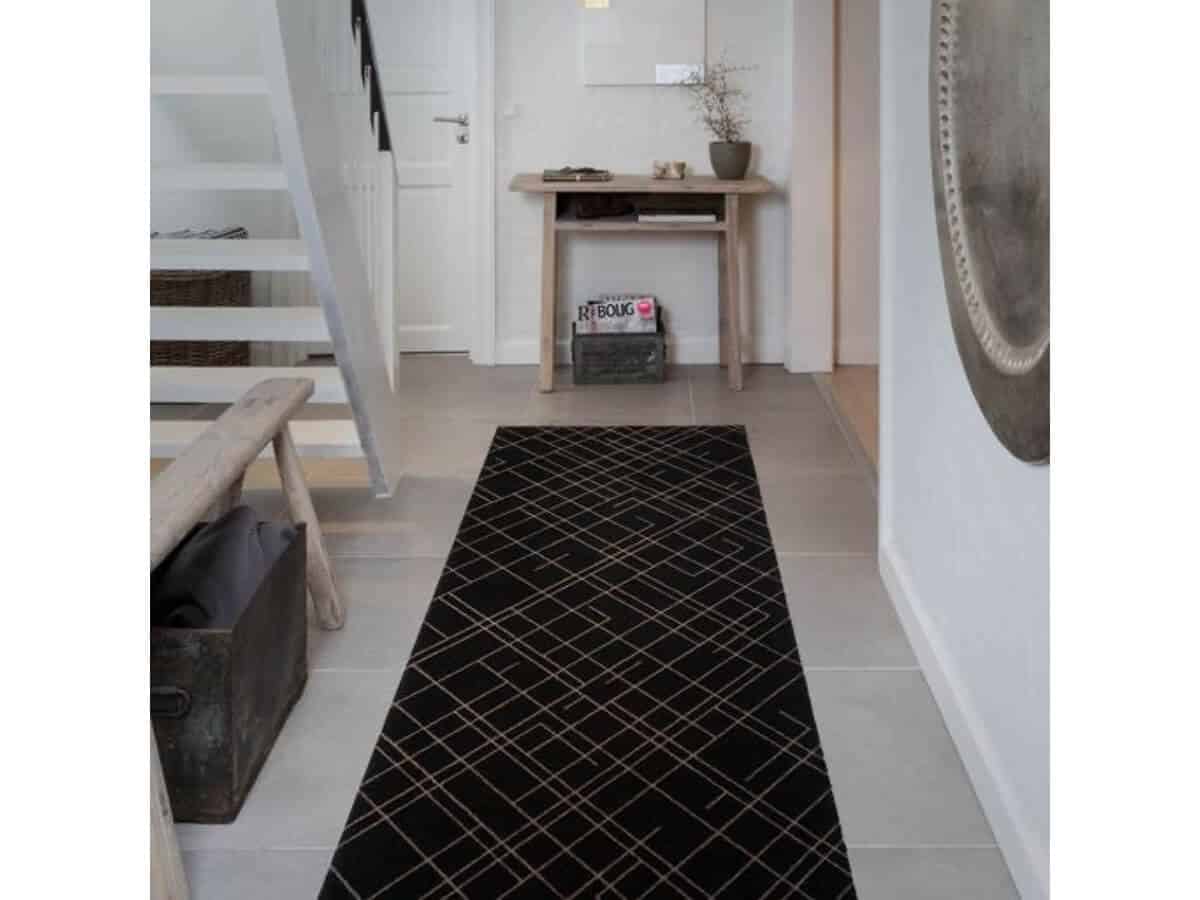Tica - Dyramotta Lines 200x90cm Black/Sand - Image 4