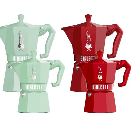 Bialetti - Mokkakanna Exclusive Græn eða Rauð